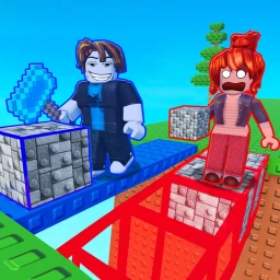 Block and Mine 🧱 [2 Player Obby] のサムネイル画像